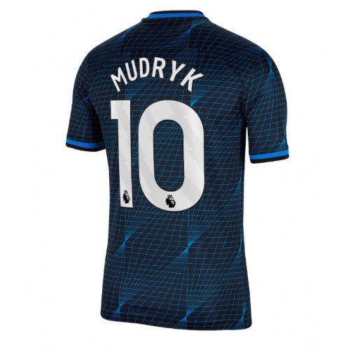 Pánský Fotbalový dres Chelsea Mykhailo Mudryk #10 2023-24 Venkovní Krátký Rukáv